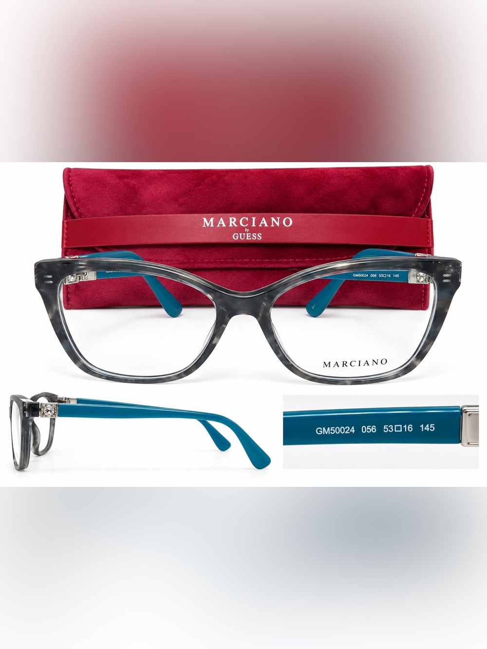 Marciano Gray Front with Blue Temples Optical Glasses